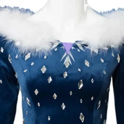 Isdrottning Elsa Cosplay-kostym, blå Fantasia-klänning, Halloween-fest, damklänning, bal, scenkläder M M Kids><noscript><img width=