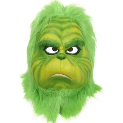 EURL Jul Grön Tomte Latex Mask Universal Storlek Halloween Cosplay Kostym_Kvalitetsgåvor> Masker