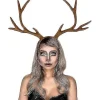 D Jul Renhorn Pannban Justerbart Renhorn Älg Cosplay> Huvudbonader