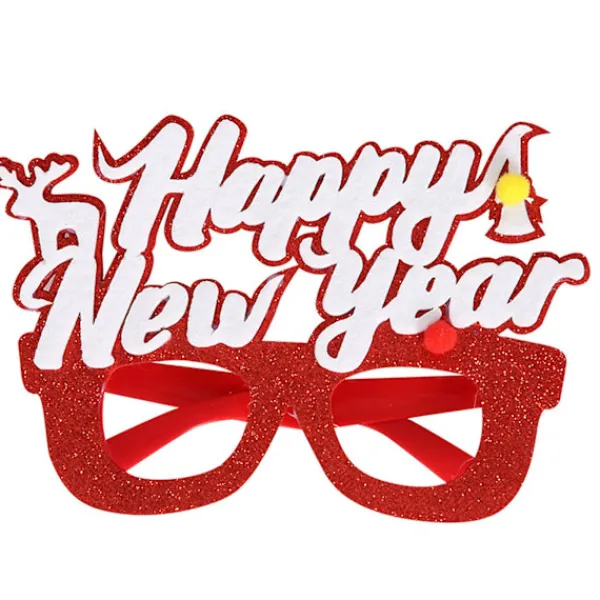 KOOLMEI Julglasögon 2023 Gott Nytt År Glitter Glasögon Ram Fotorekvisita none> Tillbehör