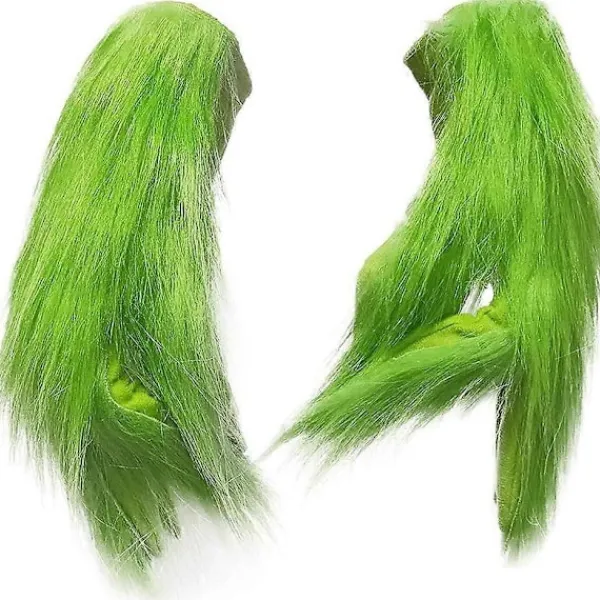 unbranded Julgröna Vantar Plysch Grinch Vantar Jul Cosplay Kostymtillbehör Karneval Semester Jul Fest Favorit Present> Tillbehör