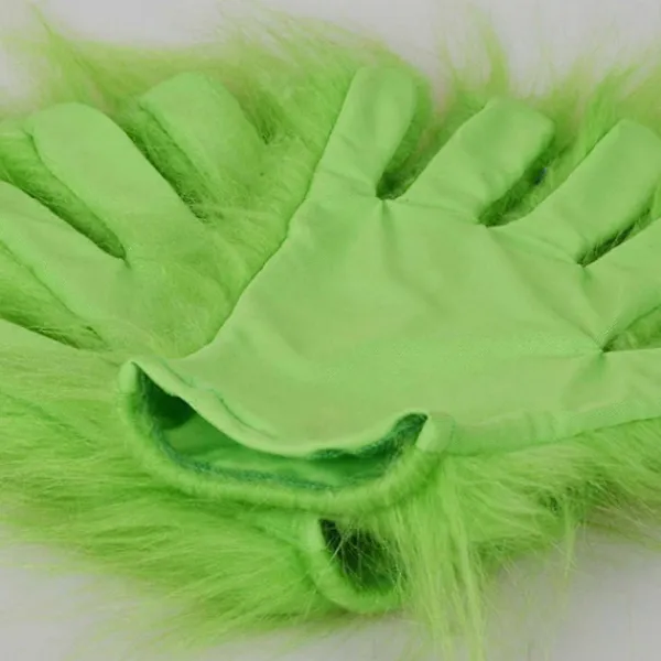 unbranded Julgröna Vantar Plysch Grinch Vantar Jul Cosplay Kostymtillbehör Karneval Semester Jul Fest Favorit Present> Tillbehör