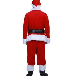 Jultomtedräkt 7 delar Komplett julutklädnad för vuxna Cosplay tomtedräkt xl puls (180-195cm)> Dräkter