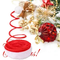Jultomtehattar Dekorativa Spiralformade Roliga Julhattar Festmössor Favörer Fotorekvisita><noscript><img width=