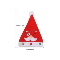 EDO MART Jultomten hatt Hattar Dekoration Presenter Cap Dekorativ Type 2><noscript><img width=