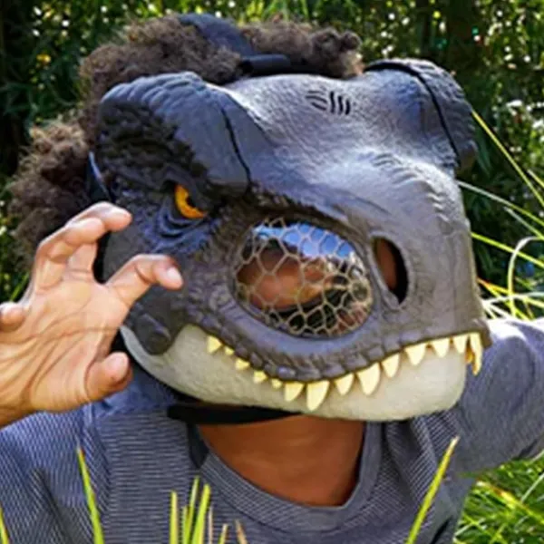 Jurassic World Velociraptor Dinosaur Moving Mask Halloween present> Masker