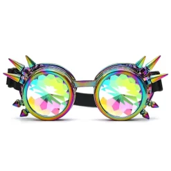 Kalejdoskop Steampunk glasögon Regnbåge Kristall glasögon> Tillbehör