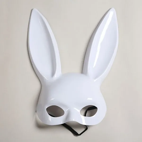 Kaninmask Ansikte Lång VIT _YF> Masker