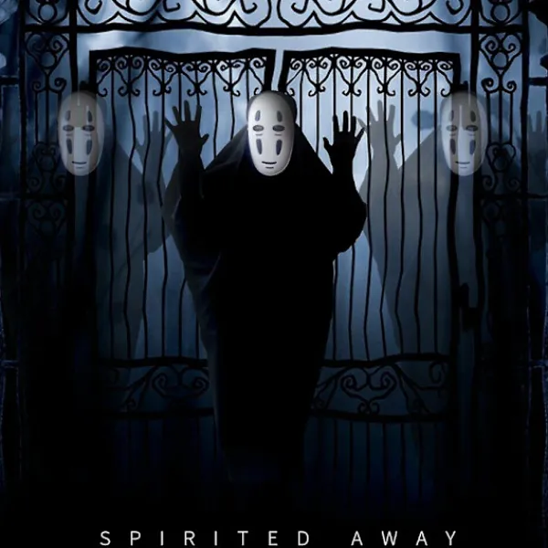 KOOLMEI Kaonashi Spirited Away No Face Man Cosplay Kostym Mask Handskar Ansiktslösa Set M> Dräkter