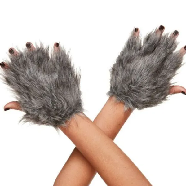 unbranded Katt Tassar Handskar Cosplay Djur Tassar Fingerlösa Vantar Therians Tassar Fursuit> Tillbehör