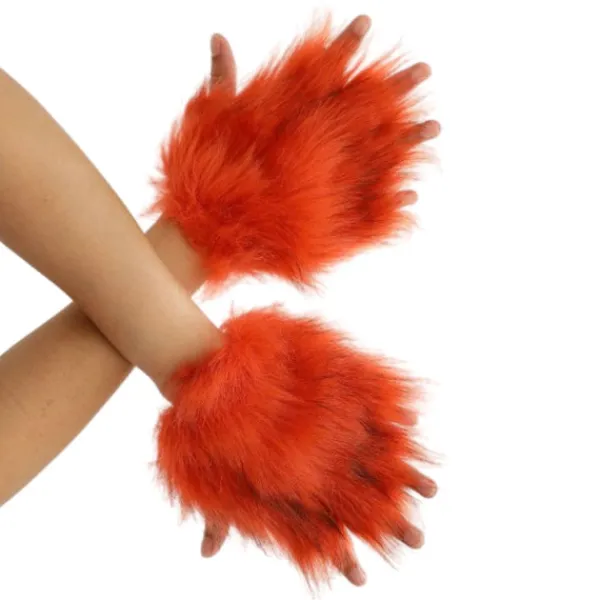 unbranded Katt Tassar Handskar Cosplay Djur Tassar Fingerlösa Vantar Therians Tassar Fursuit> Tillbehör