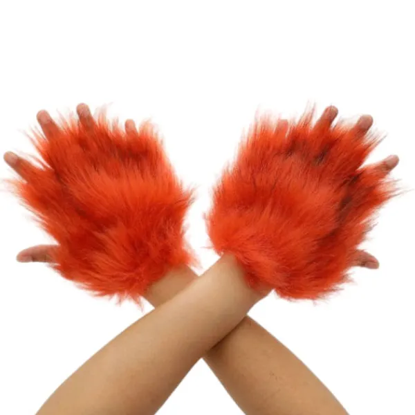 unbranded Katt Tassar Handskar Cosplay Djur Tassar Fingerlösa Vantar Therians Tassar Fursuit> Tillbehör