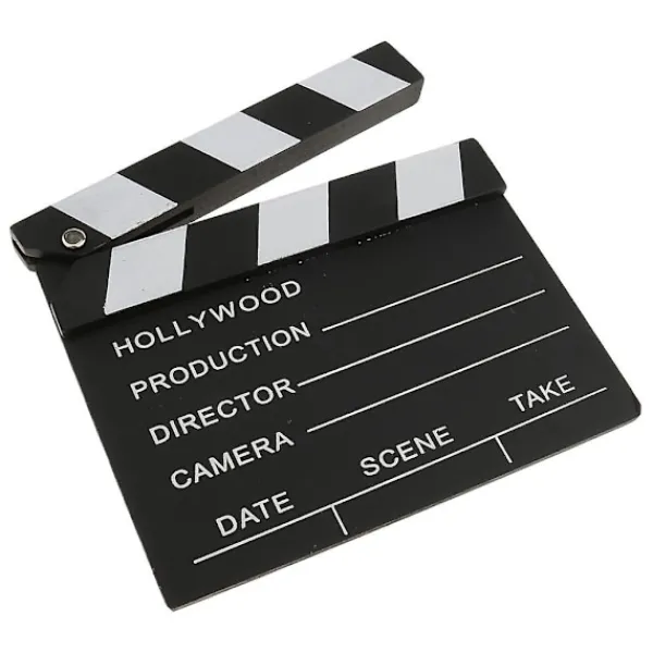 FMYSJ Klassisk Regissör Video Scen Klappbräda Film Slate Cut Prop (FMY) as described> Tillbehör