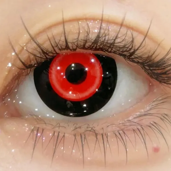 Korrigerade 1 par Kaneki Cosplay Färgade Kontaktlinser Halloween Anime-linser -5.50> Tillbehör