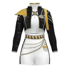 Kpop Demon Hunters Cosplay Kostymset - Mira Zoey Halloween Karnevalsdräkt, Party Maskeradklänning för Kvinnor, Anime Rollspel Kids 140> Dräkter