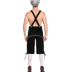 Äkta tyska läderlederhosen för män, Oktoberfest-kostym[JUN] M> Dräkter