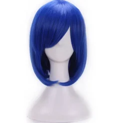 Kvinnlig flicka Cosplay peruk Hög temperatur fiber Rak kort Anime hår peruk> Peruker