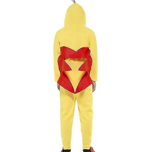 Kycklingdräkt för män, gul fjäderfä Halloween-jumpsuit L> Dräkter