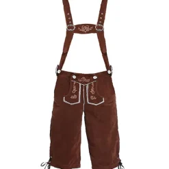 Läderbyxor för män - Äkta tyska läderbyxor för män, Oktoberfest-outfit - Brun-WELLNGS M> Dräkter