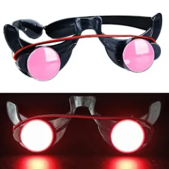 LED Lysande Glasögon Roliga Röda Ögon Halloween Cosplay Tillbehör Party> Tillbehör