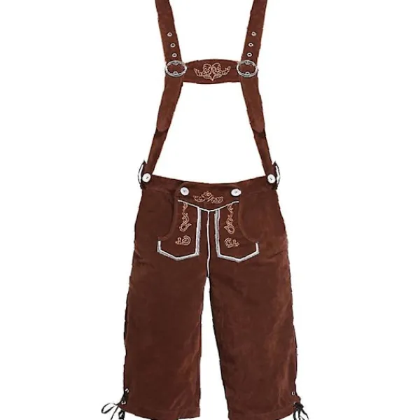 Lederhosen för Män - Äkta Läder Autentiska Tyska Lederhosen för Herrar, Oktoberfest Klädsel - -XF7- M> Dräkter