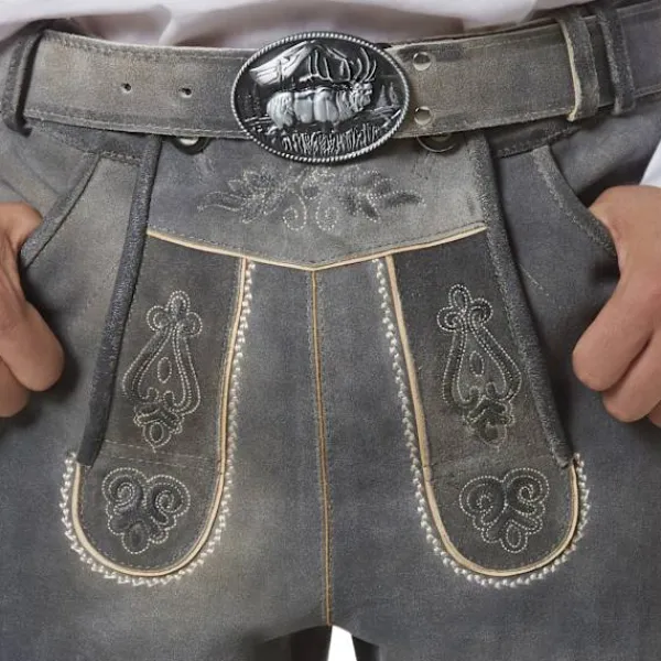 tectake Lederhosen Joshua oktoberfestbyxor herr 54> Dräkter