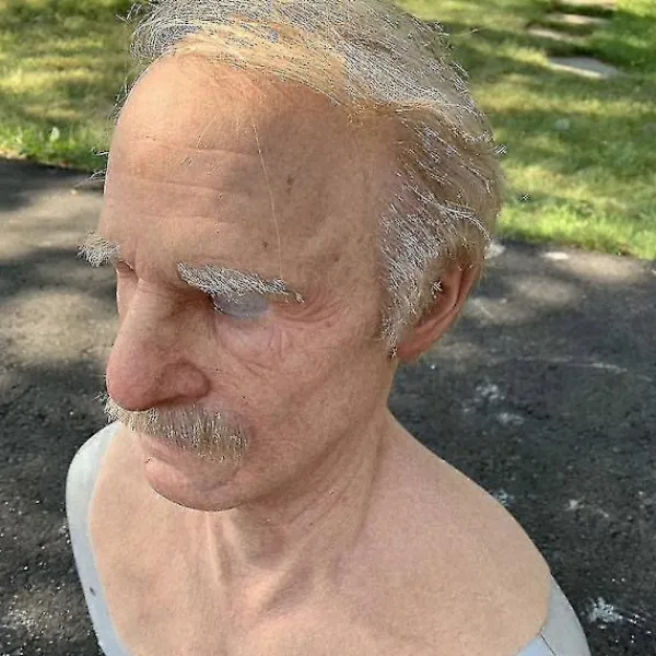 FMYSJ Livsliknande Latex Gammal Mans Mask med Överdrivet Näsa och Rynkor för Halloween Cosplay och Partykostymer (FMY)> Masker