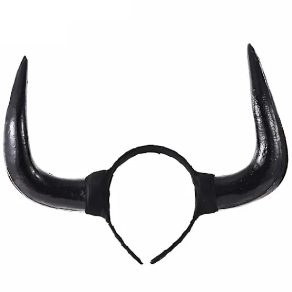 Lång oxhorn huvudbonad cosplay horn pannband festtillbehör för Halloween> Huvudbonader