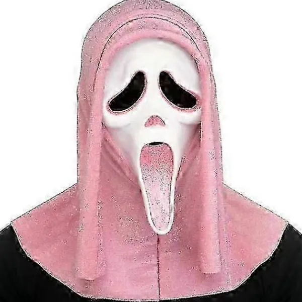 FMYSJ Läskig Spökansikte Blodig Bling Mask - Halloween Kostymrekvisita för Vuxna & Barn, Skräck Cosplay Tillbehör - FK (FMY) B> Masker