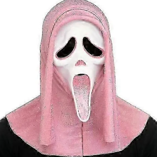 FMYSJ Läskig Spökansikte Blodig Bling Mask - Halloween Kostymrekvisita för Vuxna & Barn, Skräck Cosplay Tillbehör - FK (FMY) B> Masker