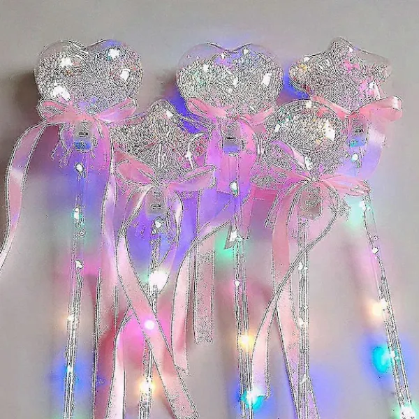Lysande magisk bollstav glödstav barnpresent häxa trollkarl LED magisk stav prinsessa halloweenkostym det mest prisvärda! -Sy stars 45*10*10> Tillbehör