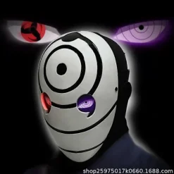Lysande Sharingan Cosplay Rekvisita Obito Hjälm Mask_Billiga Gåvor> Masker