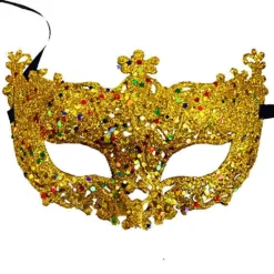 Jettbuying Lyxig venetiansk maskeradmask Kvinnor Flickor Sexig Fox Eye Mask F ONESIZE><noscript><img width=