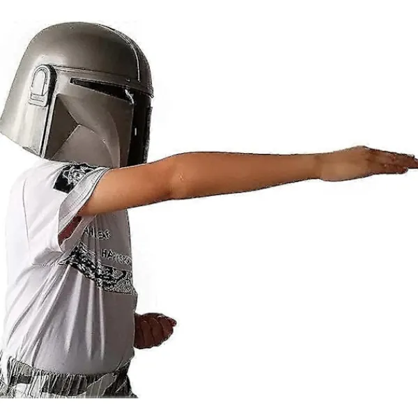 Mandalorian Hjälm Helhuvud Latex Mask Film Cosplay Kostym Halloween Rekvisita för Vuxna Barn-Perfekt> Huvudbonader