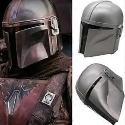 Mandalorianhjälm Star Wars Boba Fett Vuxen Cosplay Rekvisita Hjälmar> Huvudbonader