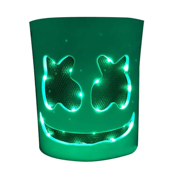 /#/Marshmello LED-mask DJ Cosplay-hjälm Marshmello-dräktmask Lig/#/> Masker
