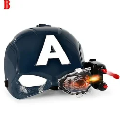 Mrvel vengers 4 Iron Mn Cptin meric Msk Ljud Ljus Hjälm Öppen Msk För Brn Hlloween><noscript><img width=