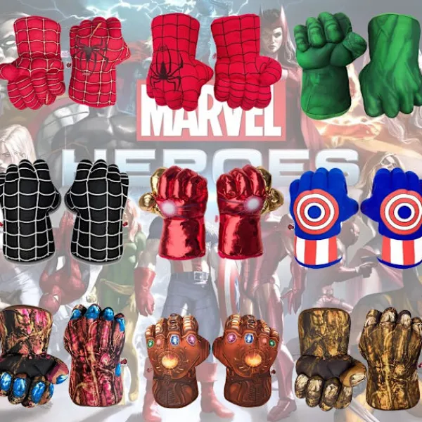 Marvel figur boxningshandskar Spiderman Superhero Cosplay Handskar zy left hand> Tillbehör