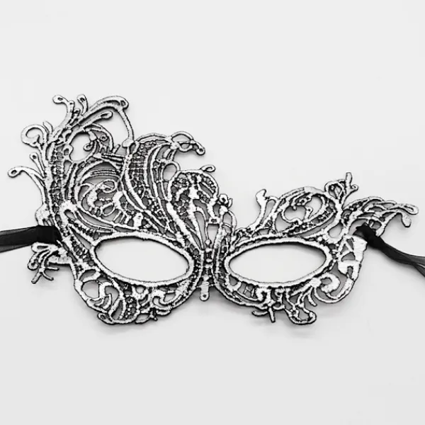 ATELA Maskeradmask - Venetiansk mask för kvinnor Pretty Elegant Lady Spets Maskerad Halloween Mardi Gras Party Guld+Silver+Svart> Masker