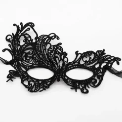 ATELA Maskeradmask - Venetiansk mask för kvinnor Pretty Elegant Lady Spets Maskerad Halloween Mardi Gras Party Guld+Silver+Svart><noscript><img width=