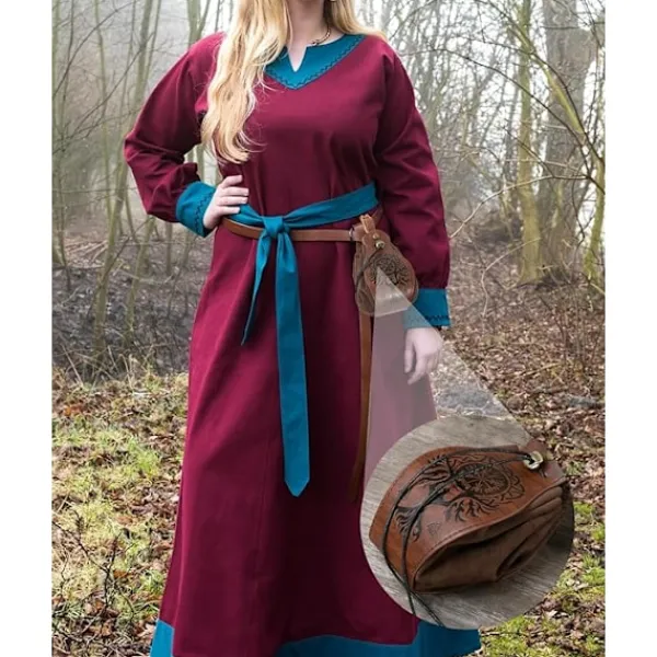 Holocky Medeltida Bälte i Vikingastil med Väska för Halloweenkostymer> Dräkter