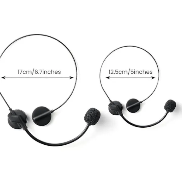unbranded Mikrofonheadset Falsk Rockstjärna Headset Leksak Headset Mic Kostymtillbehör Konsert Hörlurar Sminkrekvisita (1, Stor) Svart Stor> Tillbehör