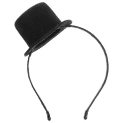 LEIGELE Mini Hög Hatt Hårband Kostymtillbehör För Bröllop Karneval Cosplay Party Vuxna Svart Unik Design 1 st (LGL) 20.00X15.00X9.00CM><noscript><img width=