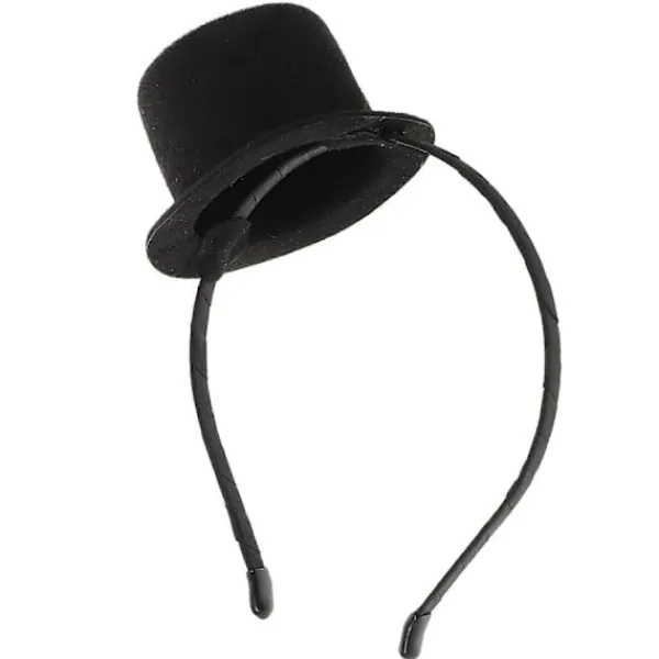 LEIGELE Mini Hög Hatt Hårband Kostymtillbehör För Bröllop Karneval Cosplay Party Vuxna Svart Unik Design 1 st (LGL) 20.00X15.00X9.00CM> Huvudbonader