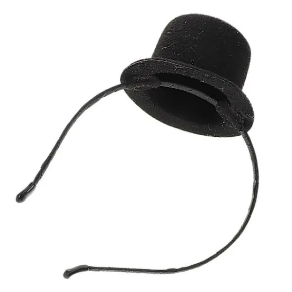 LEIGELE Mini Hög Hatt Hårband Kostymtillbehör För Bröllop Karneval Cosplay Party Vuxna Svart Unik Design 1 st (LGL) 20.00X15.00X9.00CM> Huvudbonader