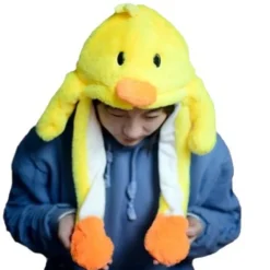 Mjuk och varm kaninmössa med LED-ljus, hoppande mössa Ljusfri Pikachu-mössa><noscript><img width=