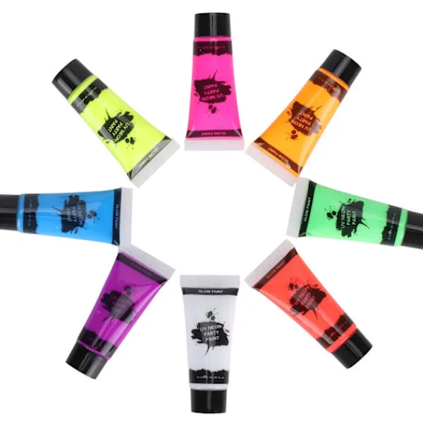10ml Blacklight Fluorescerande Ansikts- och Kroppsfärgset UV-Reaktiv Makeup> Smink