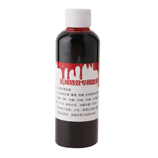 100ml Professionellt Falskt Blod Special Halloween Sår Ärr Zombie Fancy Make Up Falskt Blod> Smink