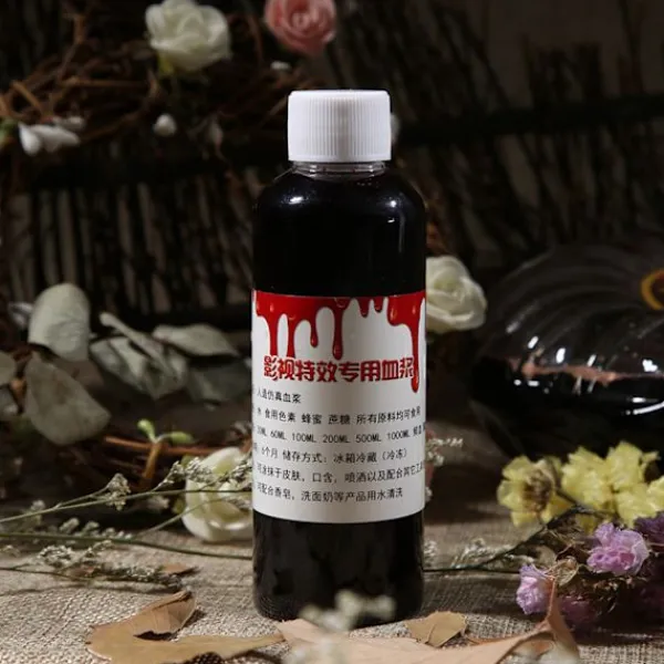 100ml Professionellt Falskt Blod Special Halloween Sår Ärr Zombie Fancy Make Up Falskt Blod> Smink