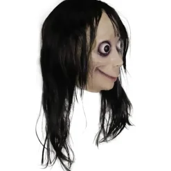 Molezu Momo Mask Läskig Mask, Krypande Mask Monstermask, Skräckdräkter Party Gummi Latex Mask för Halloween Vuxen> Masker